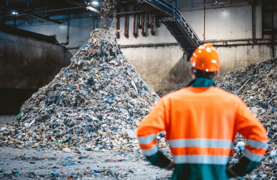 ini gambar penumpukan sampah plastik 